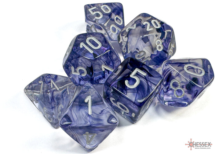 Chessex Dice Set - 7 Piece Nebula - Black