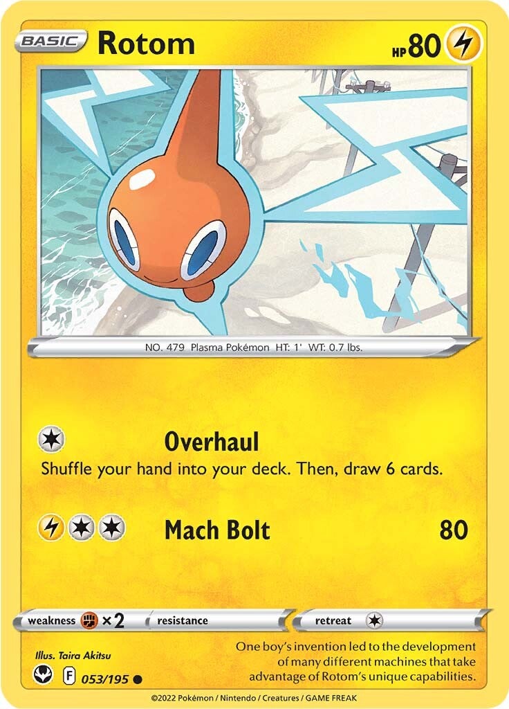 Rotom (053/195) [Sword & Shield: Silver Tempest] | Infinity Cards & Collectibles