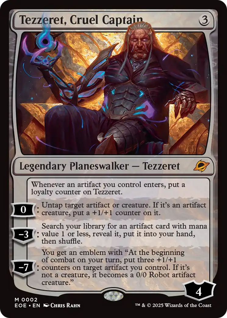 Tezzeret, Cruel Captain [Edge of Eternities] | Infinity Cards & Collectibles