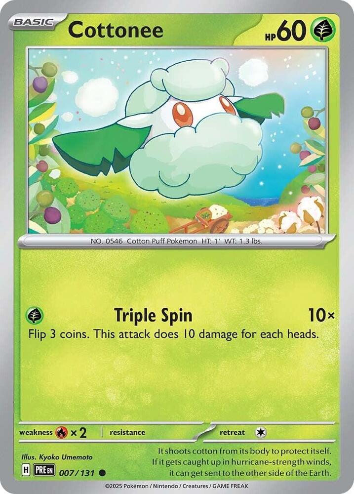 Cottonee (007/131) [Scarlet & Violet: Prismatic Evolutions] | Infinity Cards & Collectibles