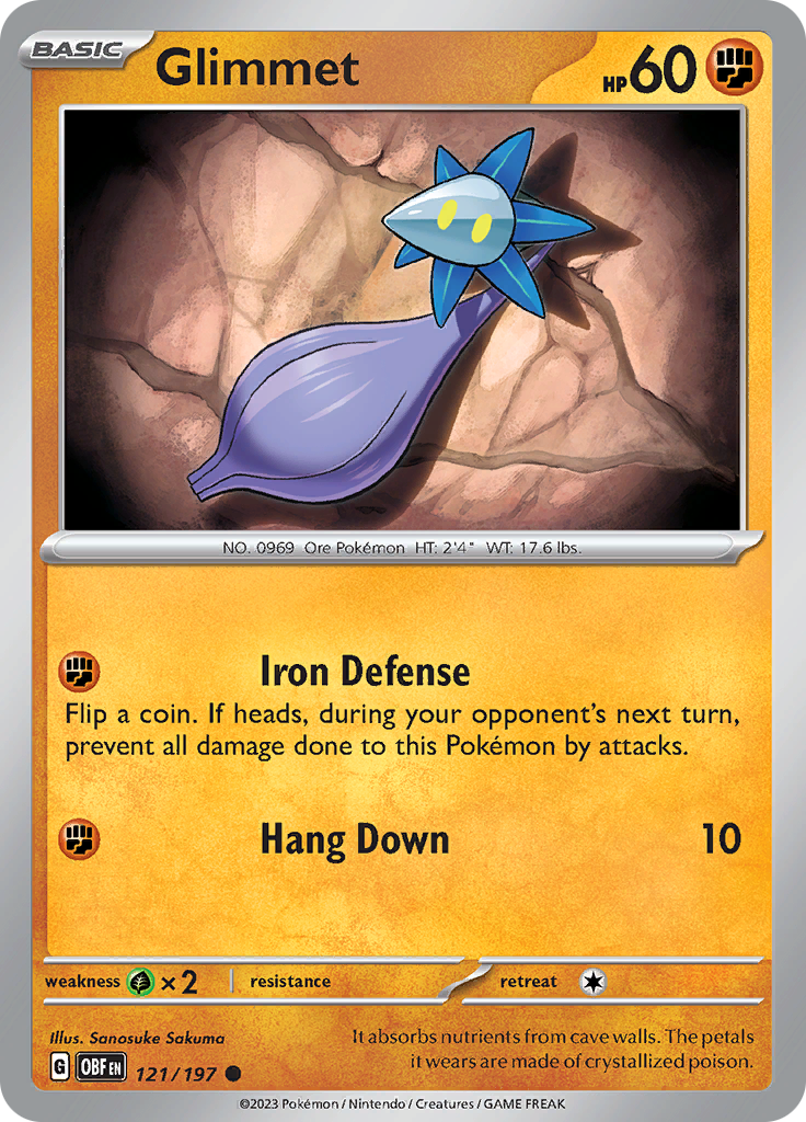 Glimmet (121/197) [Scarlet & Violet: Obsidian Flames] | Infinity Cards & Collectibles