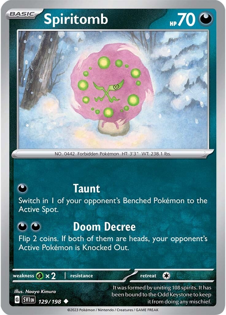 Spiritomb (129/198) [Scarlet & Violet: Base Set] | Infinity Cards & Collectibles