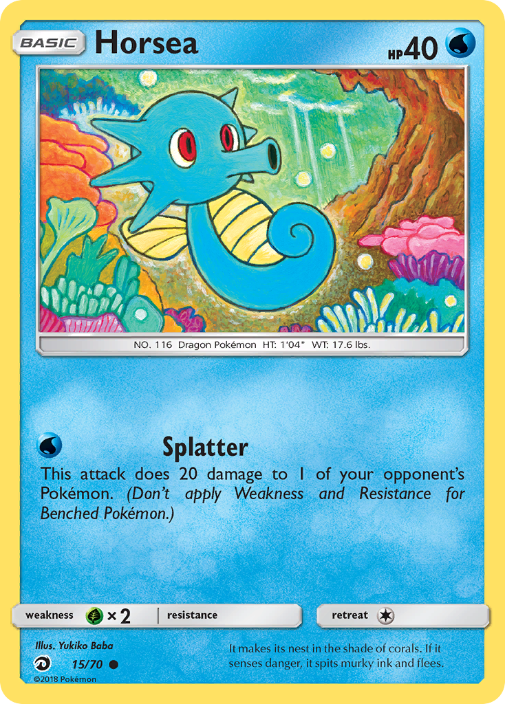 Horsea (15/70) [Sun & Moon: Dragon Majesty] | Infinity Cards & Collectibles