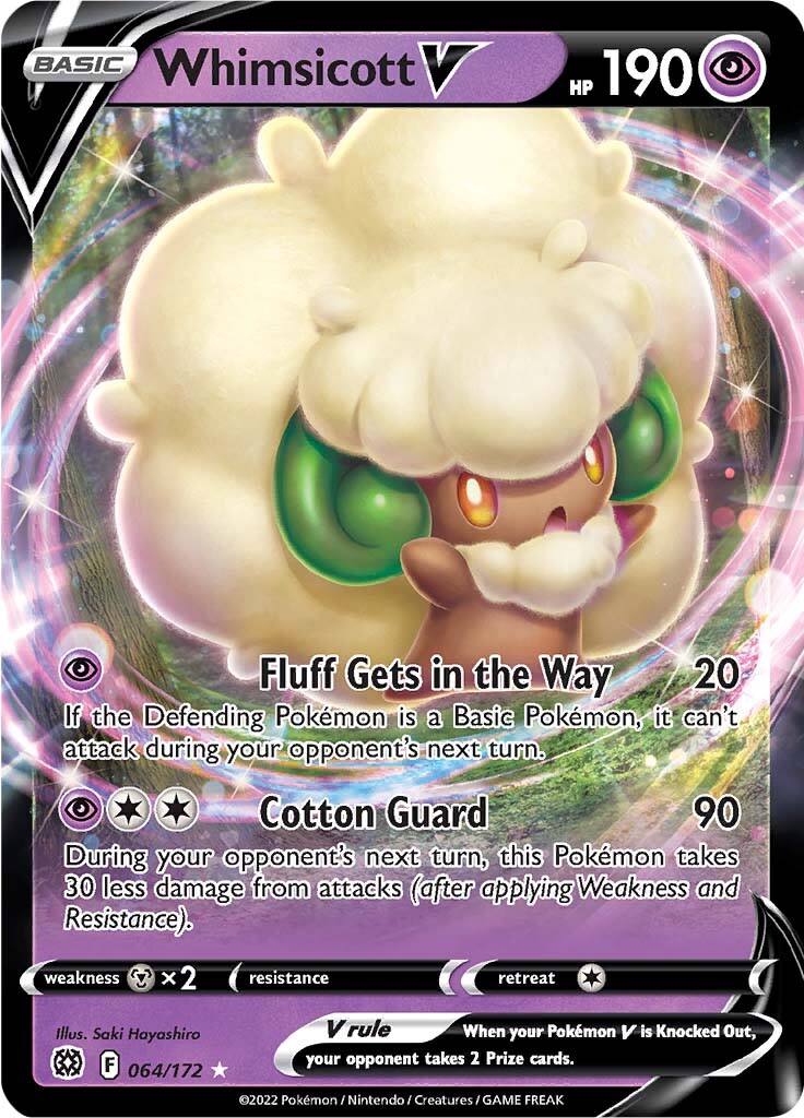 Whimsicott V (064/172) [Sword & Shield: Brilliant Stars] | Infinity Cards & Collectibles