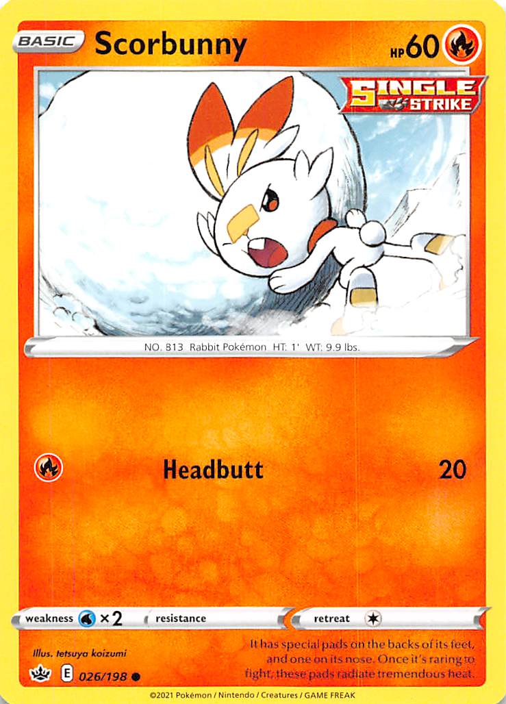 Scorbunny (026/198) [Sword & Shield: Chilling Reign] | Infinity Cards & Collectibles