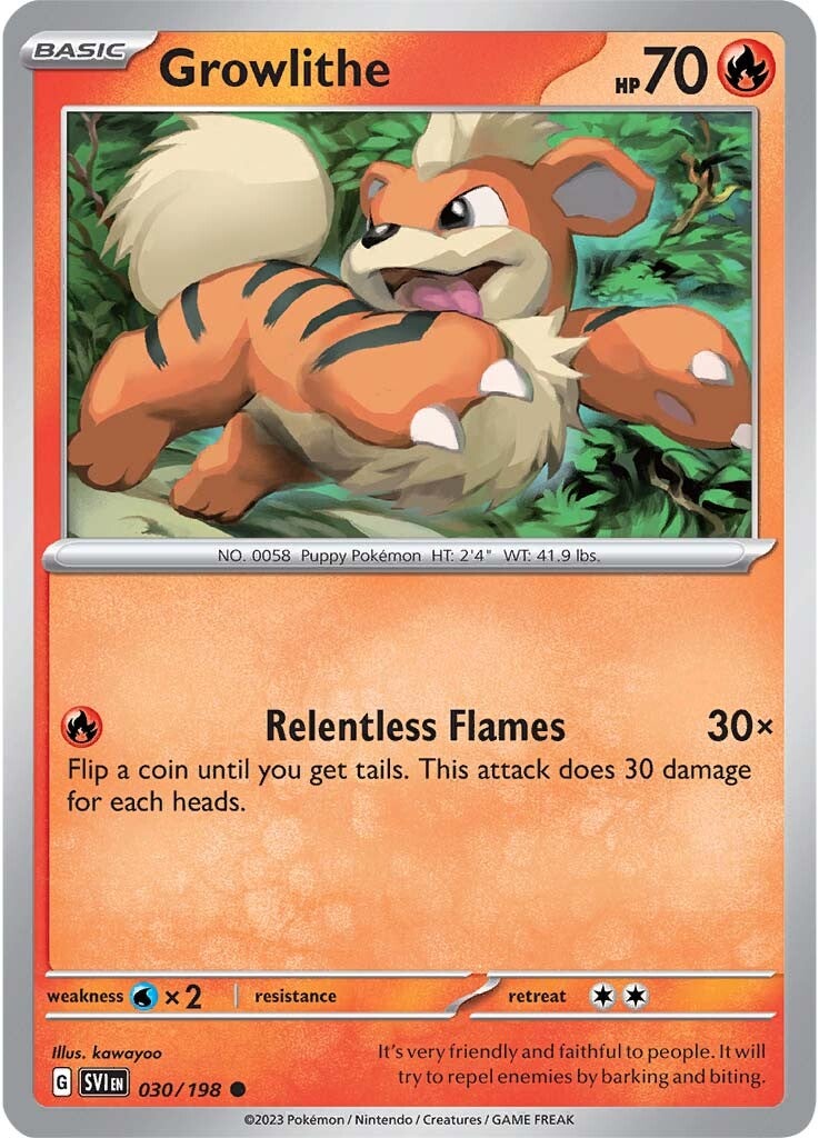 Growlithe (030/198) [Scarlet & Violet: Base Set] | Infinity Cards & Collectibles
