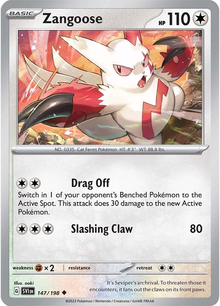 Zangoose (147/198) [Scarlet & Violet: Base Set] | Infinity Cards & Collectibles