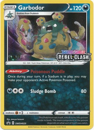 Garbodor (SWSH025) (Staff Prerelease Promo) [Sword & Shield: Black Star Promos] | Infinity Cards & Collectibles