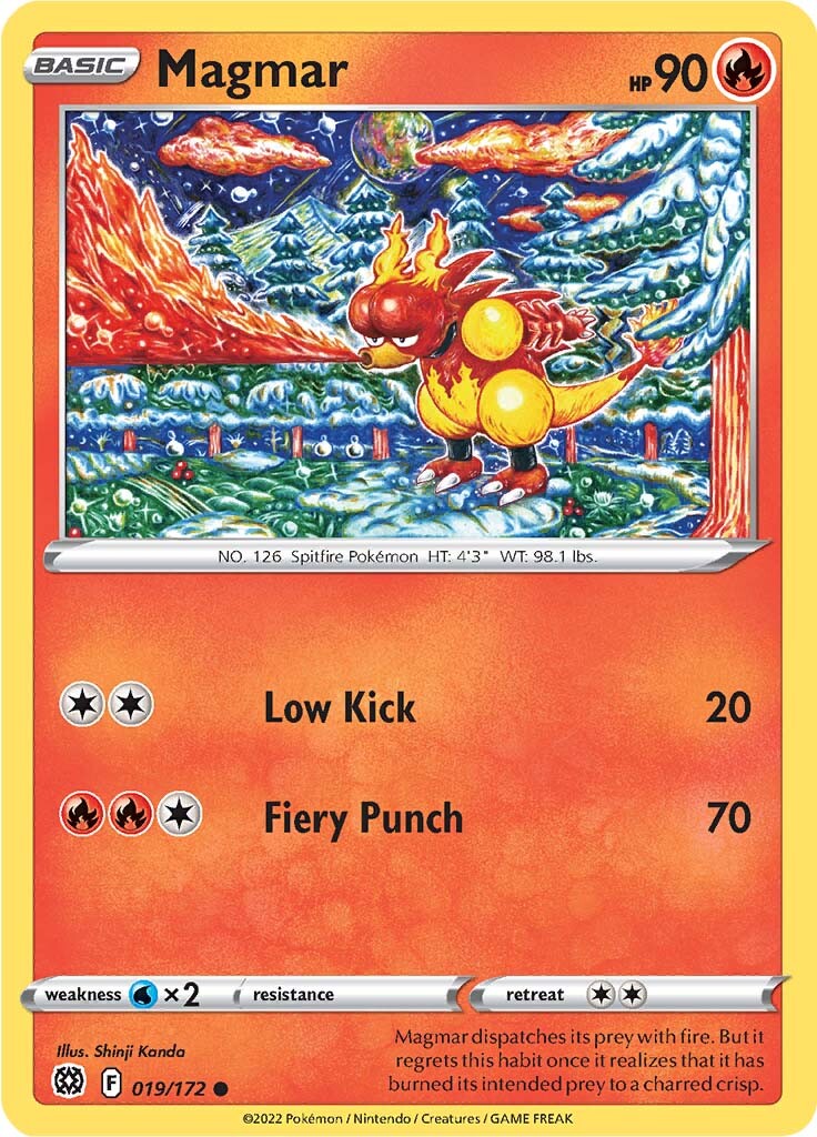 Magmar (019/172) [Sword & Shield: Brilliant Stars] | Infinity Cards & Collectibles