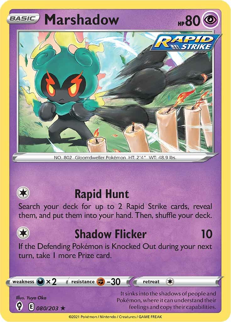 Marshadow (080/203) [Sword & Shield: Evolving Skies] | Infinity Cards & Collectibles