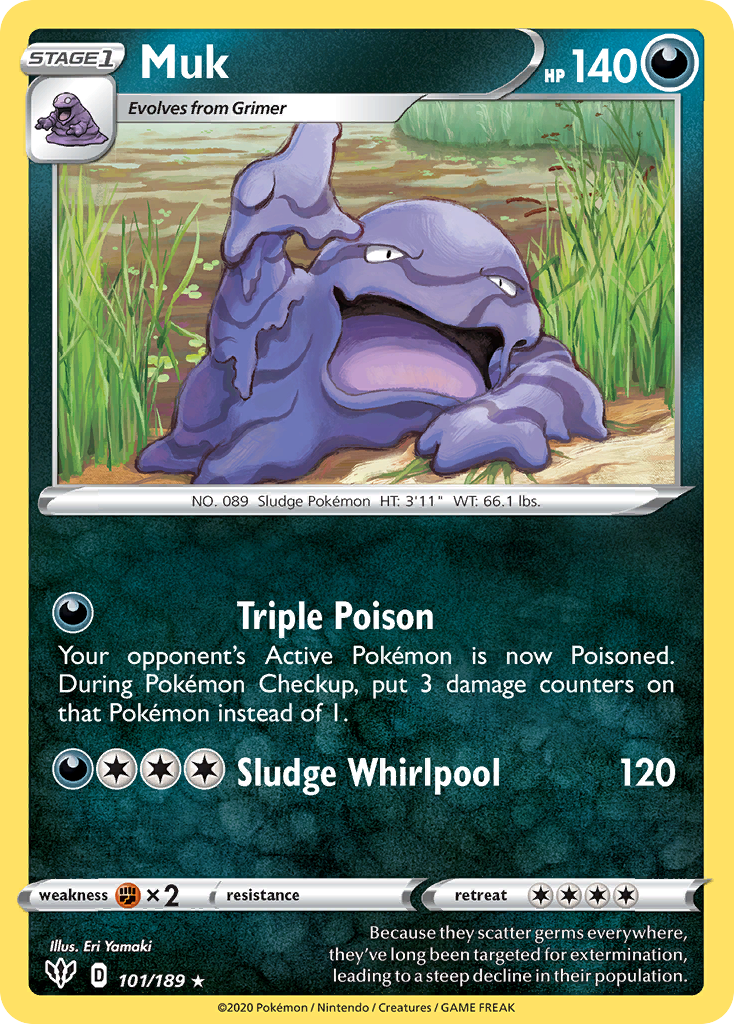 Muk (101/189) [Sword & Shield: Darkness Ablaze] | Infinity Cards & Collectibles