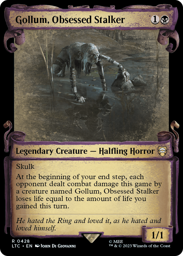 Gollum, Obsessed Stalker [The Lord of the Rings: Tales of Middle-Earth Commander Showcase Scrolls] | Infinity Cards & Collectibles