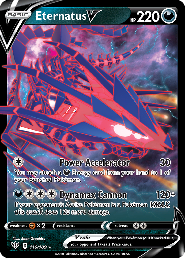 Eternatus V (116/189) (Jumbo Card) [Sword & Shield: Darkness Ablaze] | Infinity Cards & Collectibles