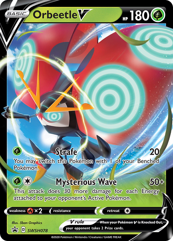 Orbeetle V (SWSH078) (Jumbo Card) [Sword & Shield: Black Star Promos] | Infinity Cards & Collectibles