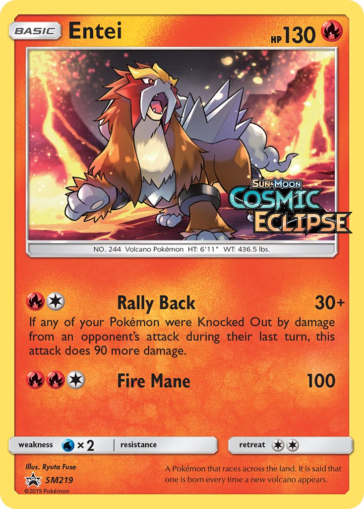 Entei (SM219) [Sun & Moon: Black Star Promos] | Infinity Cards & Collectibles