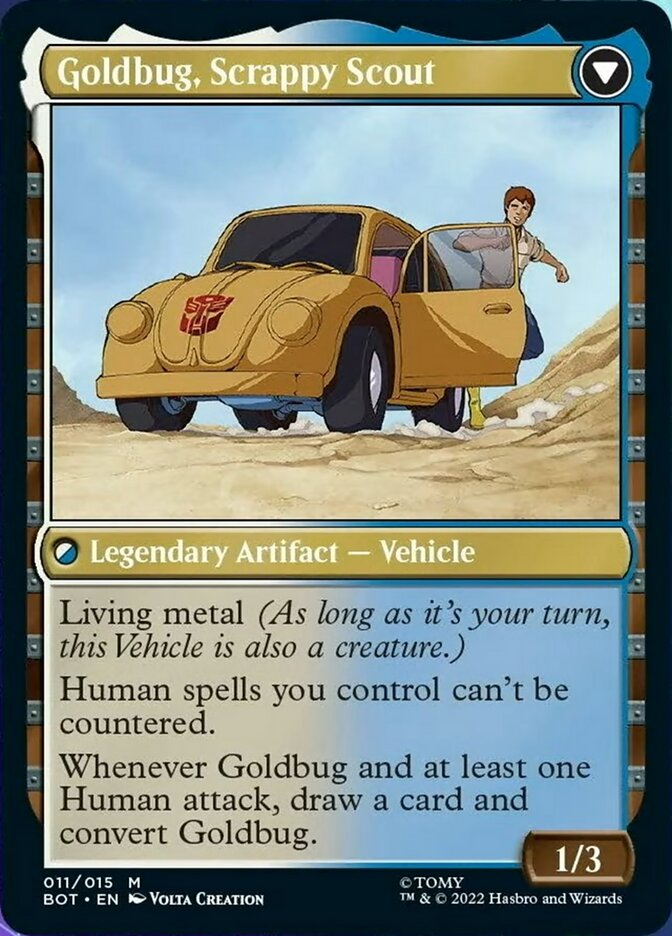 Goldbug, Humanity's Ally // Goldbug, Scrappy Scout [Transformers] | Infinity Cards & Collectibles