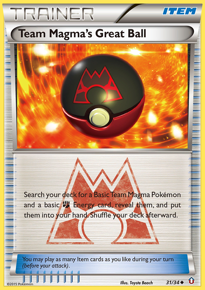 Team Magma's Great Ball (31/34) [XY: Double Crisis] | Infinity Cards & Collectibles