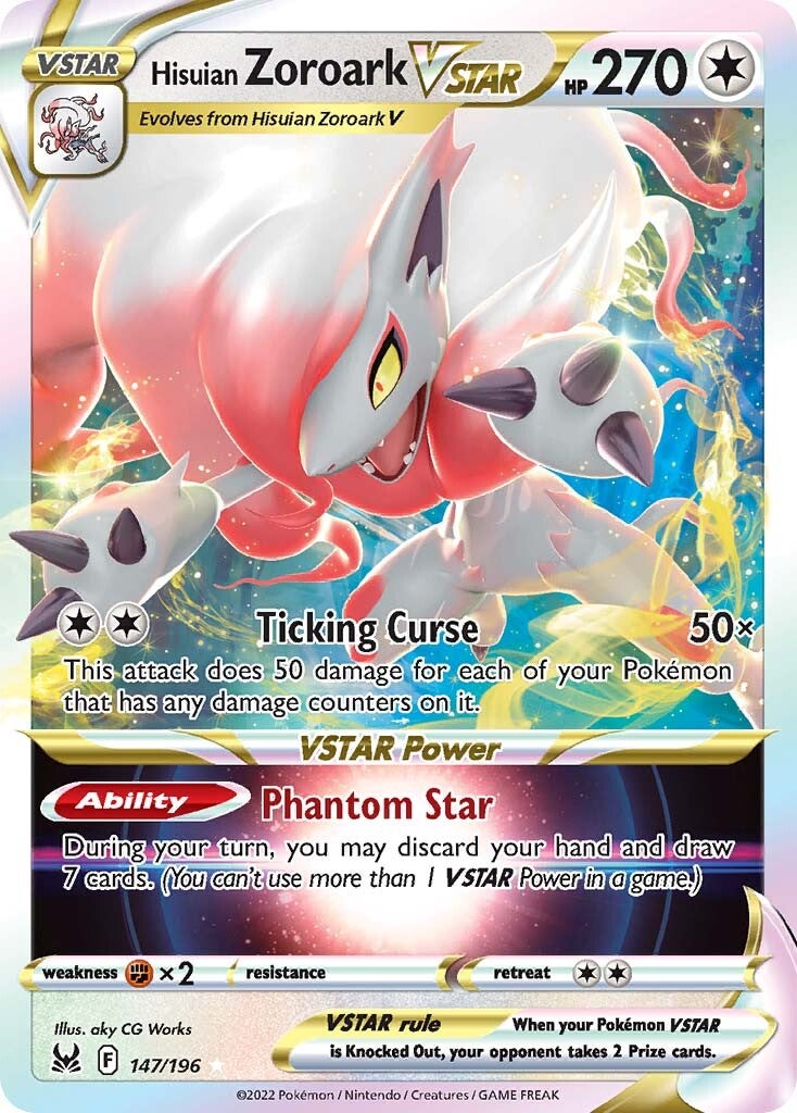 Hisuian Zoroark VSTAR (147/196) [Sword & Shield: Lost Origin] | Infinity Cards & Collectibles