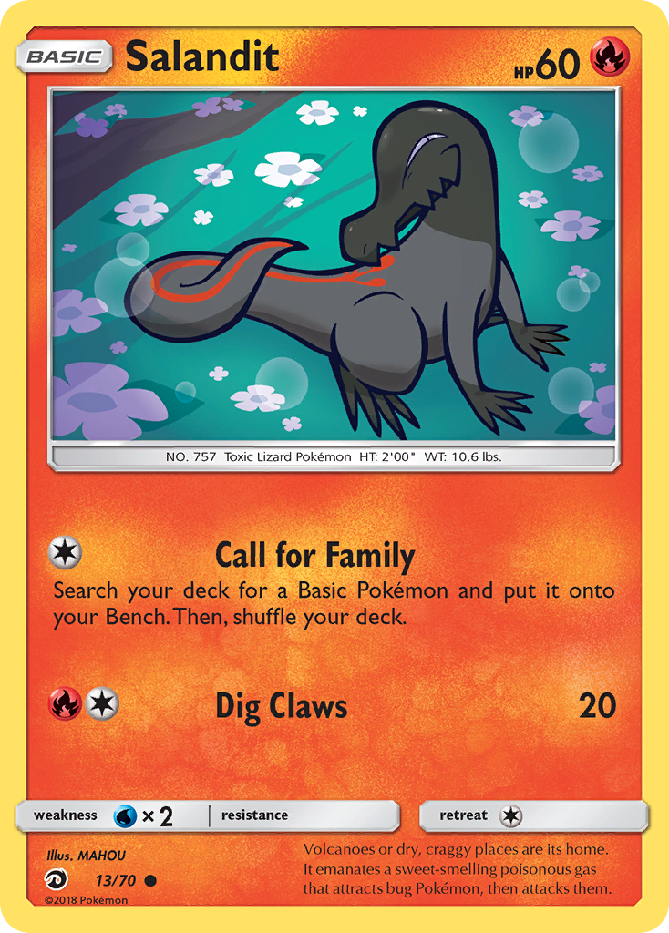 Salandit (13/70) [Sun & Moon: Dragon Majesty] | Infinity Cards & Collectibles