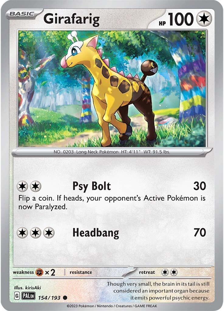 Girafarig (154/193) [Scarlet & Violet: Paldea Evolved] | Infinity Cards & Collectibles