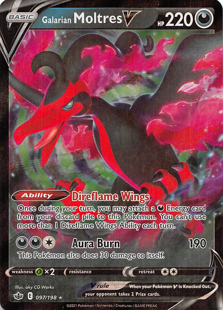 Galarian Moltres V (097/198) [Sword & Shield: Chilling Reign] | Infinity Cards & Collectibles