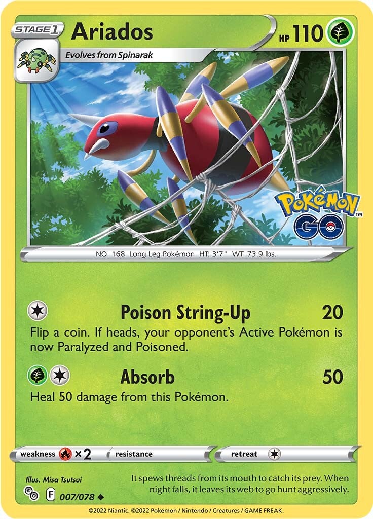 Ariados (007/078) [Pokémon GO] | Infinity Cards & Collectibles