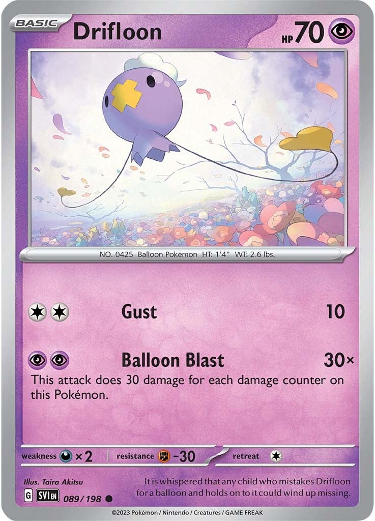 Drifloon (089/198) [Scarlet & Violet: Base Set] | Infinity Cards & Collectibles