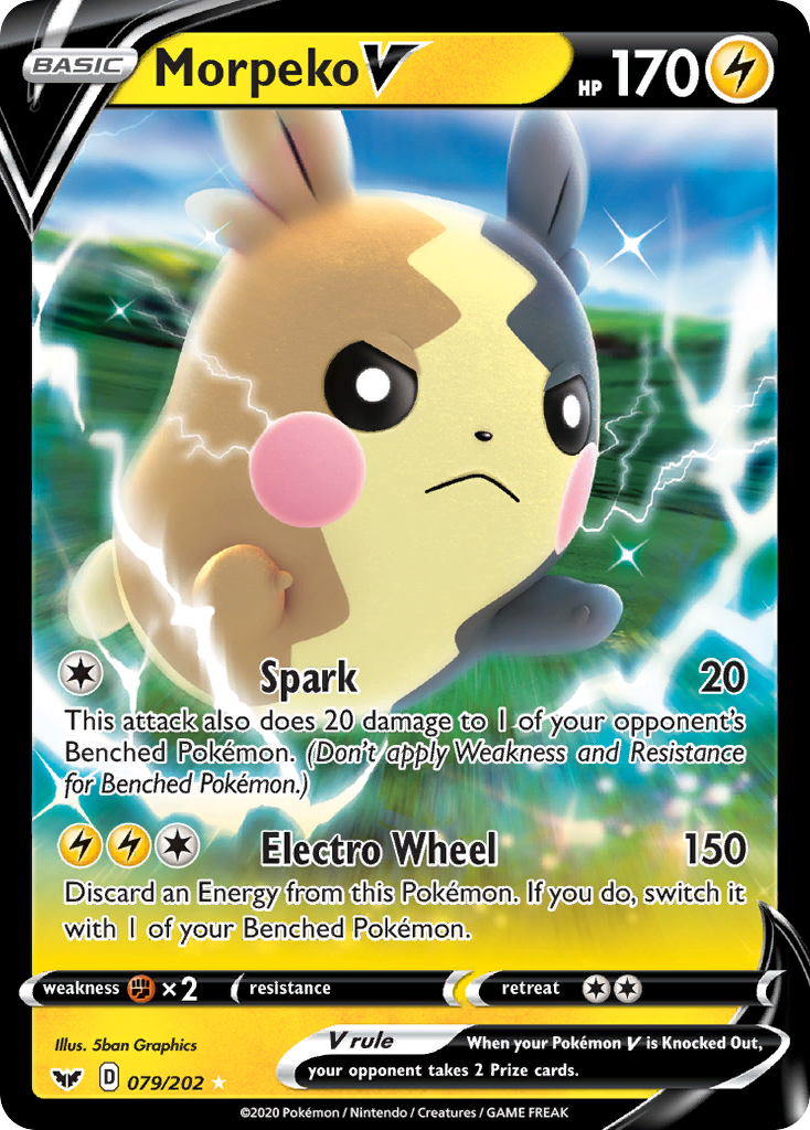 Morpeko V (079/202) [Sword & Shield: Base Set] | Infinity Cards & Collectibles