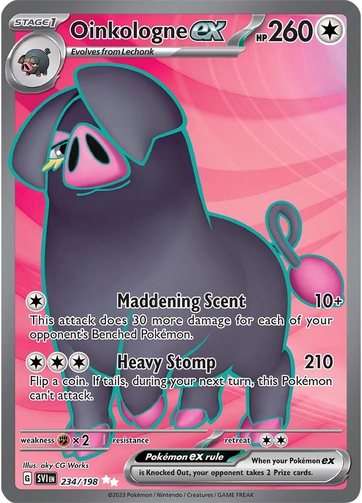 Oinkologne ex (234/198) [Scarlet & Violet: Base Set] | Infinity Cards & Collectibles