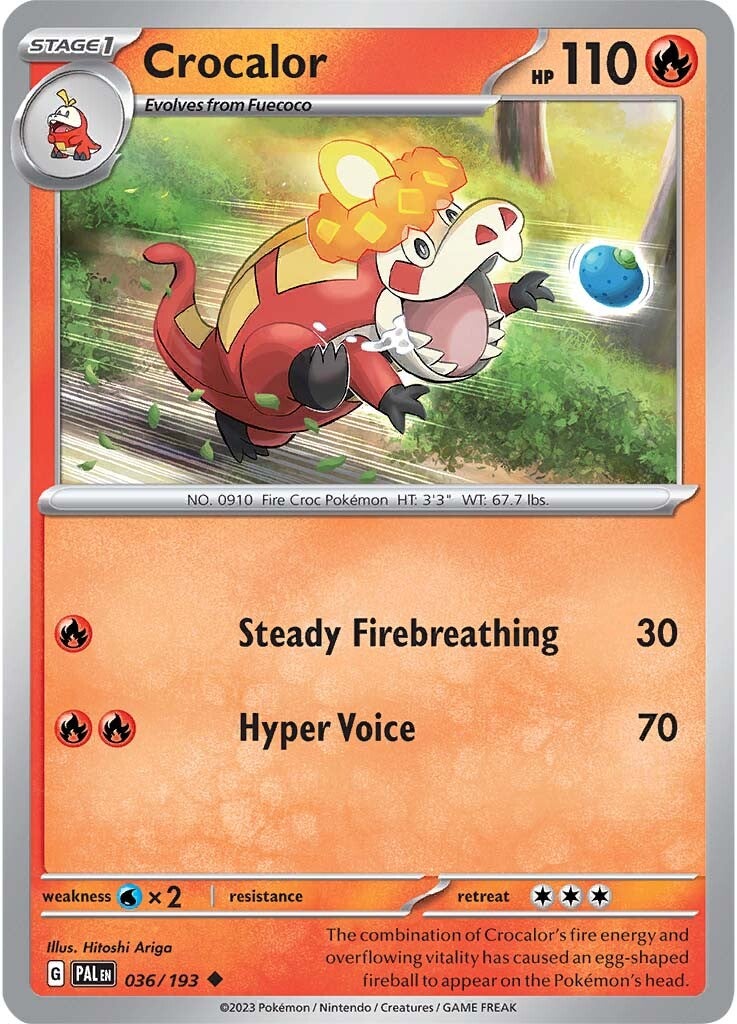 Crocalor (036/193) [Scarlet & Violet: Paldea Evolved] | Infinity Cards & Collectibles