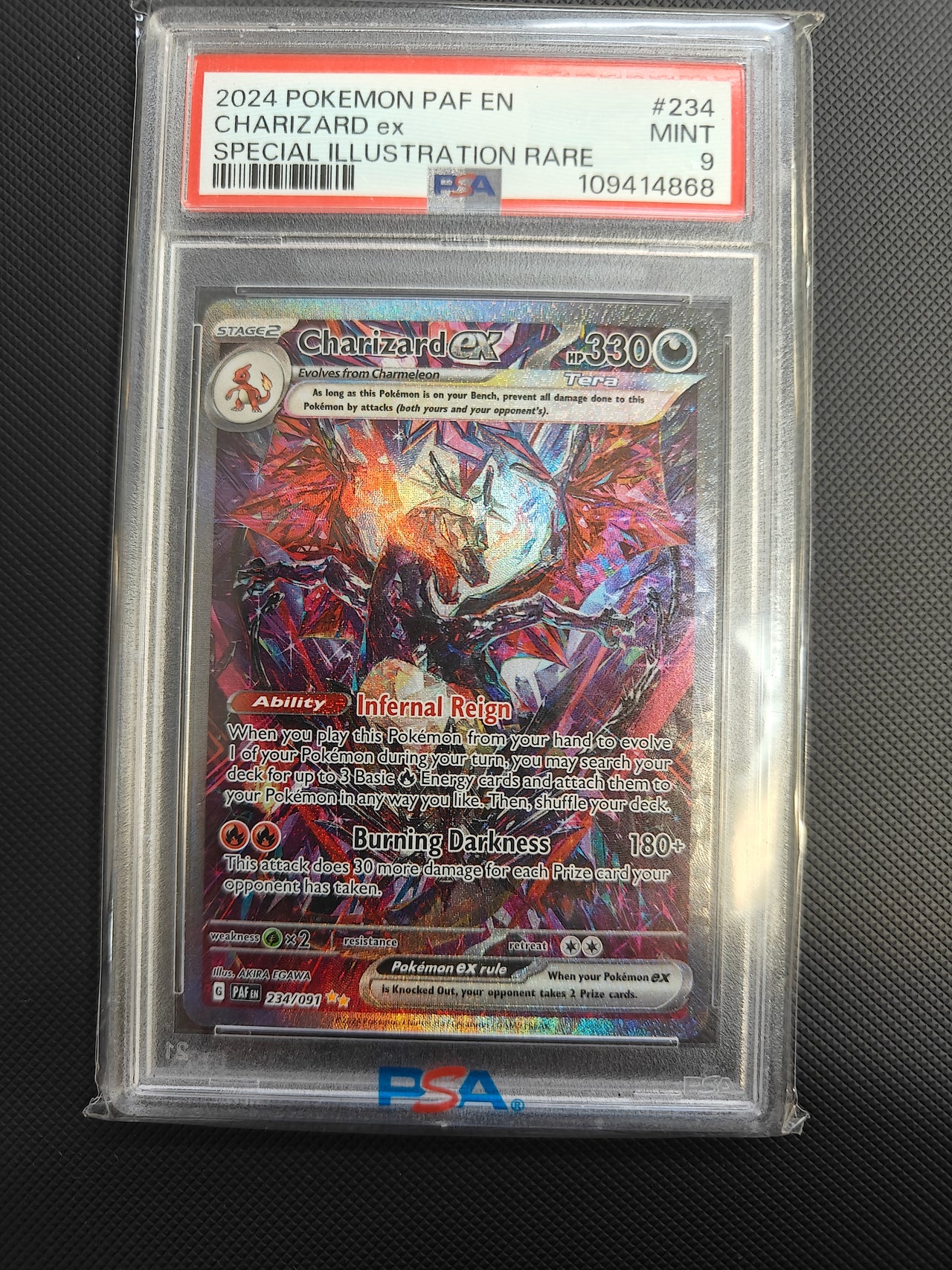 PSA 9 Charizard EX (234/091) [Scarlet & Violet: Paldean Fates]