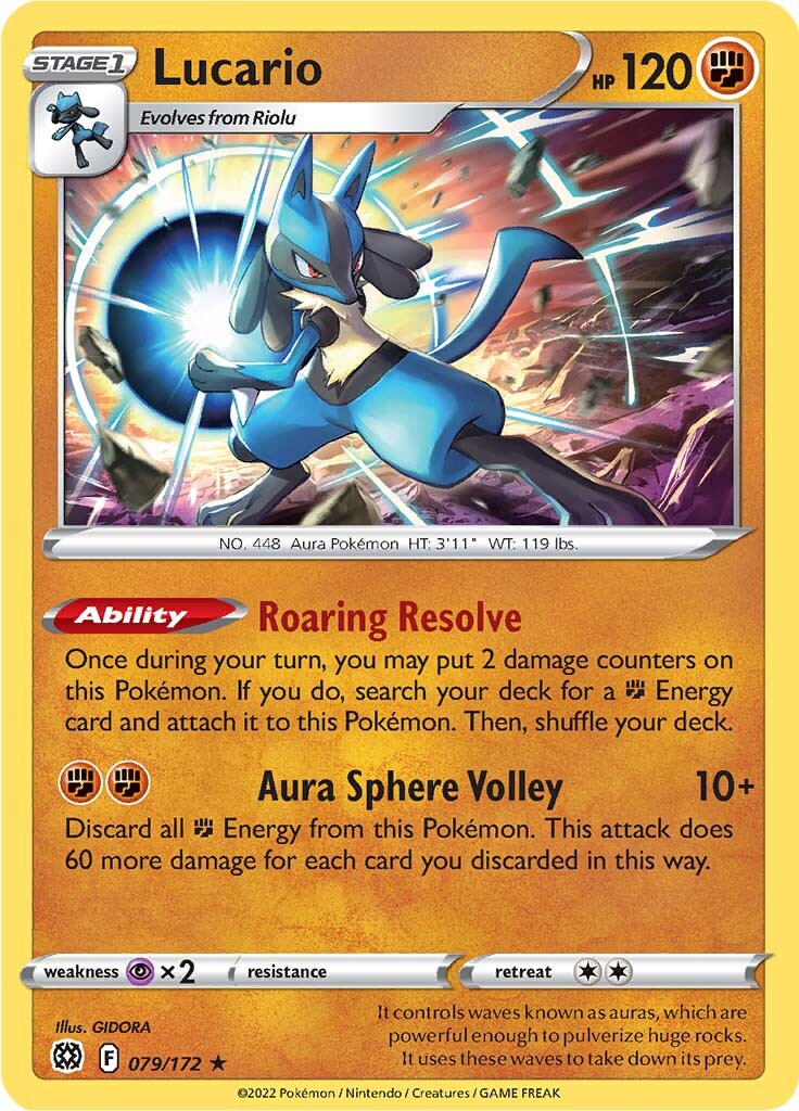 Lucario (079/172) [Sword & Shield: Brilliant Stars] | Infinity Cards & Collectibles