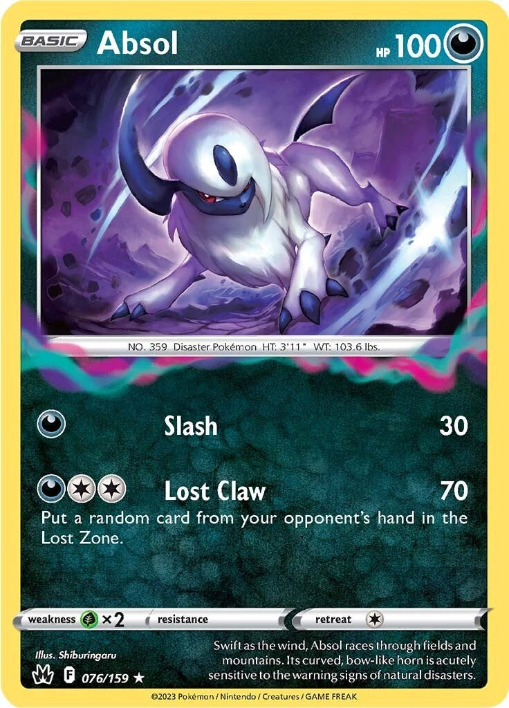 Absol (076/159) [Sword & Shield: Crown Zenith] | Infinity Cards & Collectibles
