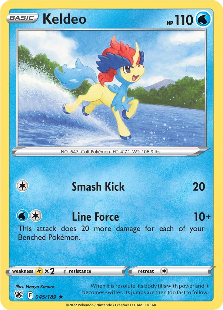 Keldeo (045/189) [Sword & Shield: Astral Radiance] | Infinity Cards & Collectibles