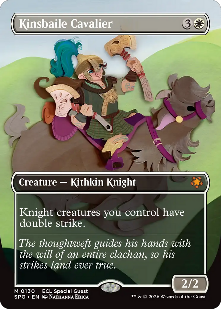 Kinsbaile Cavalier (Borderless) [Lorwyn Eclipsed Special Guests] | Infinity Cards & Collectibles