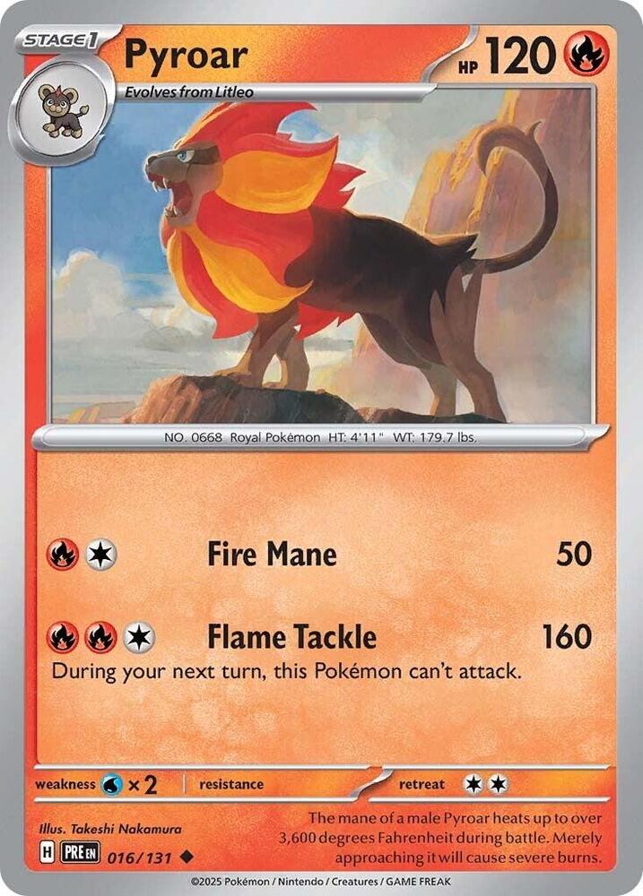 Pyroar (016/131) [Scarlet & Violet: Prismatic Evolutions] | Infinity Cards & Collectibles