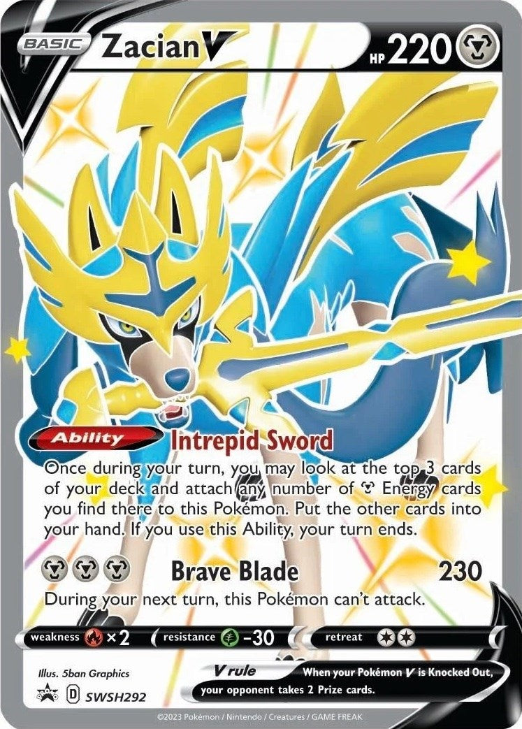 Zacian V (SWSH292) [Sword & Shield: Black Star Promos] | Infinity Cards & Collectibles