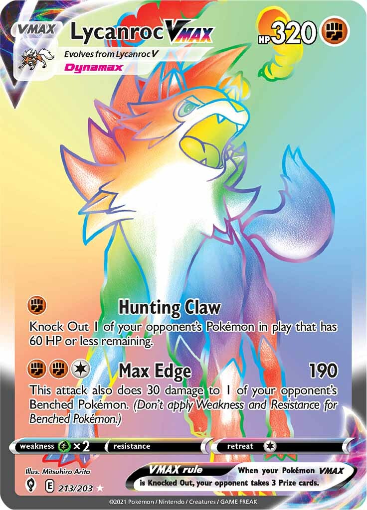 Lycanroc VMAX (213/203) [Sword & Shield: Evolving Skies] | Infinity Cards & Collectibles