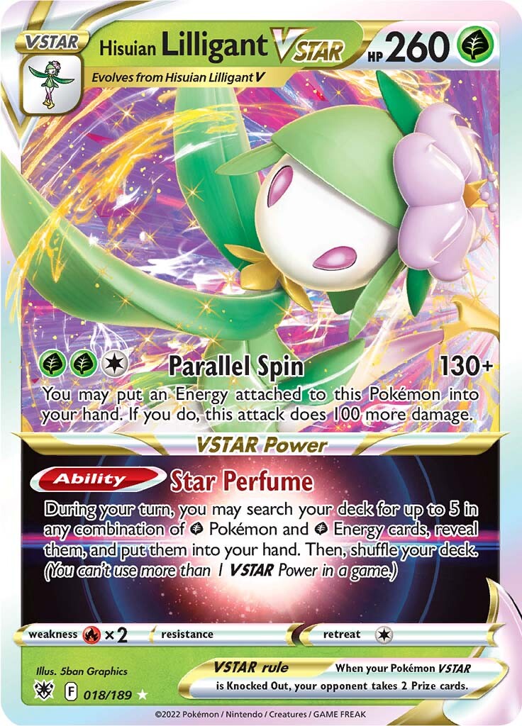 Hisuian Lilligant VSTAR (018/189) [Sword & Shield: Astral Radiance] | Infinity Cards & Collectibles