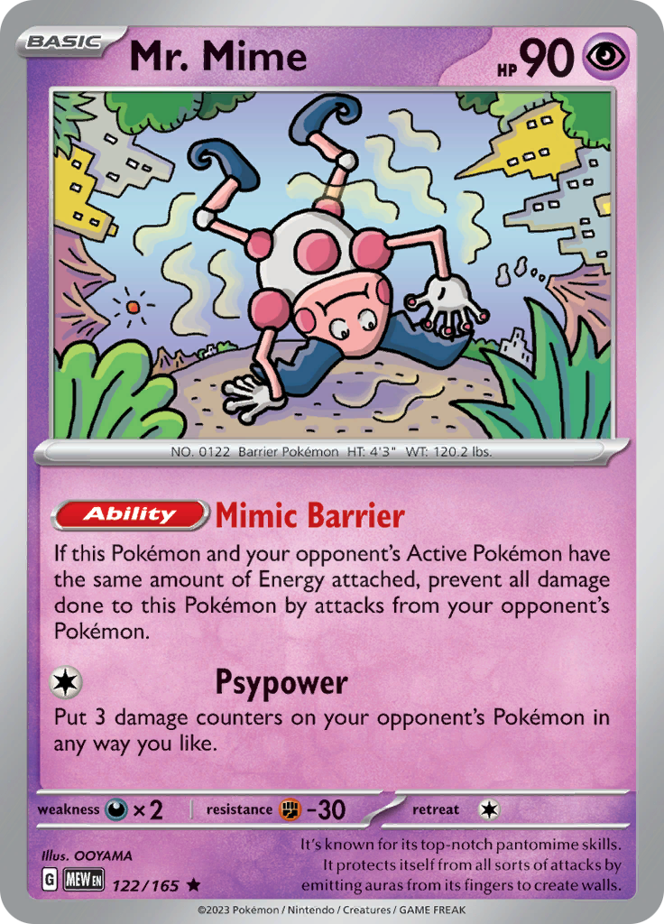 Mr. Mime (122/165) [Scarlet & Violet 151] | Infinity Cards & Collectibles