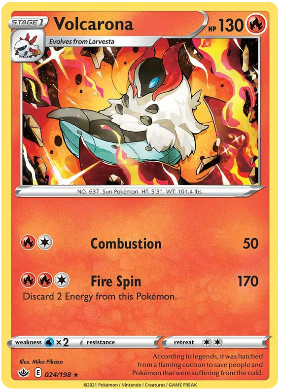 Volcarona (024/198) [Sword & Shield: Chilling Reign] | Infinity Cards & Collectibles