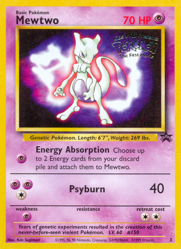 Mewtwo (3) [Wizards of the Coast: Black Star Promos] | Infinity Cards & Collectibles