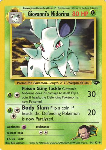 Giovanni's Nidorina (44/132) [Gym Challenge Unlimited]