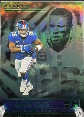 Saquon Barkley [Emerald] #49 2021 Panini Illusions