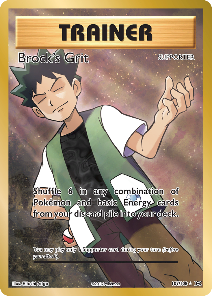 Brock's Grit (107/108) [XY: Evolutions] | Infinity Cards & Collectibles