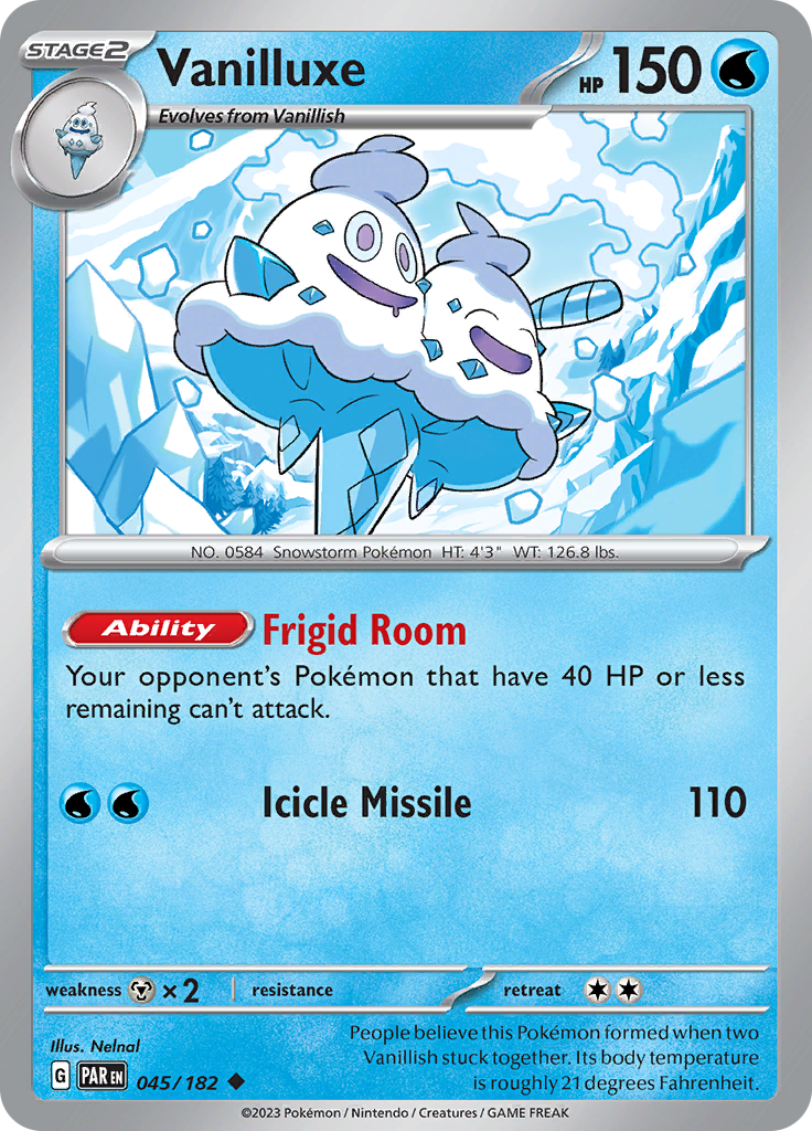 Vanilluxe (045/182) [Scarlet & Violet: Paradox Rift] | Infinity Cards & Collectibles