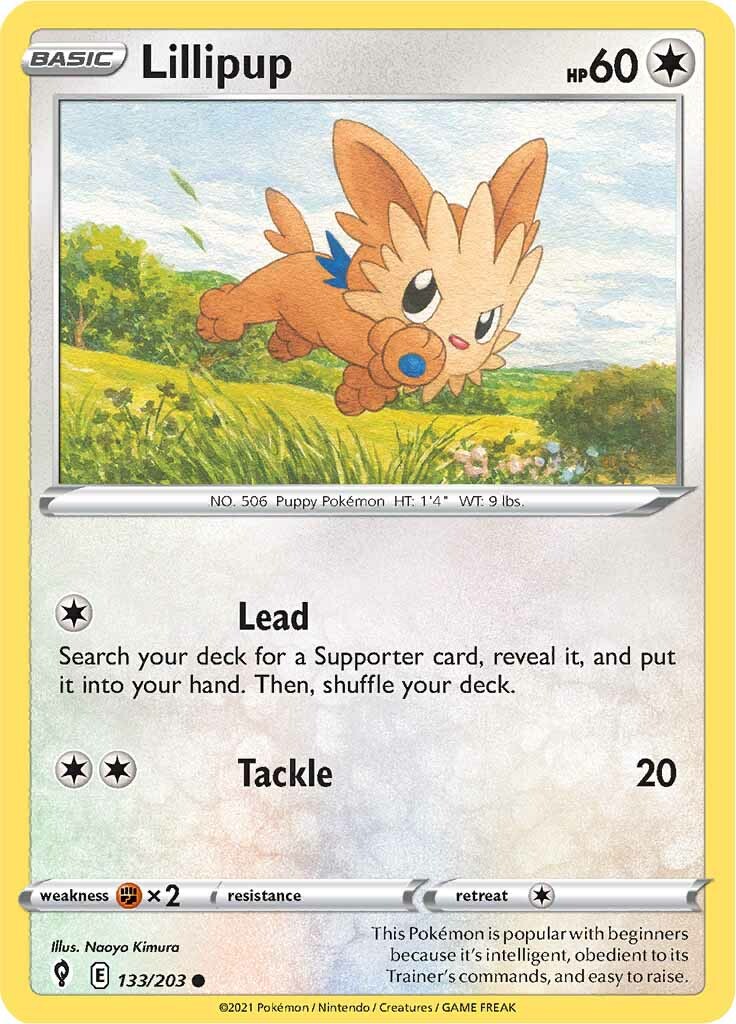 Lillipup (133/203) [Sword & Shield: Evolving Skies] | Infinity Cards & Collectibles