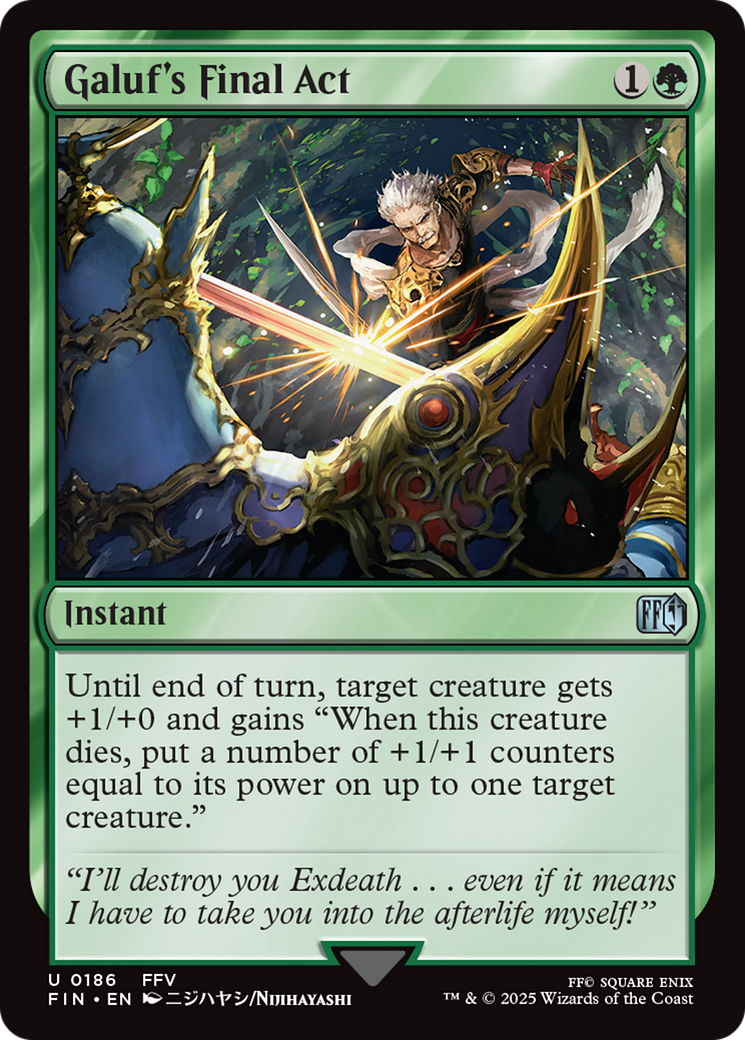 Galuf's Final Act [FINAL FANTASY] | Infinity Cards & Collectibles