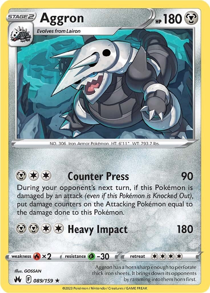 Aggron (089/159) [Sword & Shield: Crown Zenith] | Infinity Cards & Collectibles