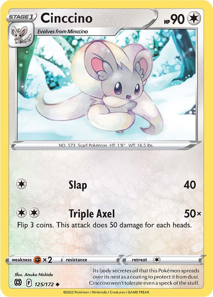 Cinccino (125/172) [Sword & Shield: Brilliant Stars] | Infinity Cards & Collectibles